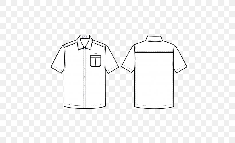 T-shirt Collar Uniform Sleeve, PNG, 500x500px, Tshirt, Area, Black, Black And White, Brand Download Free