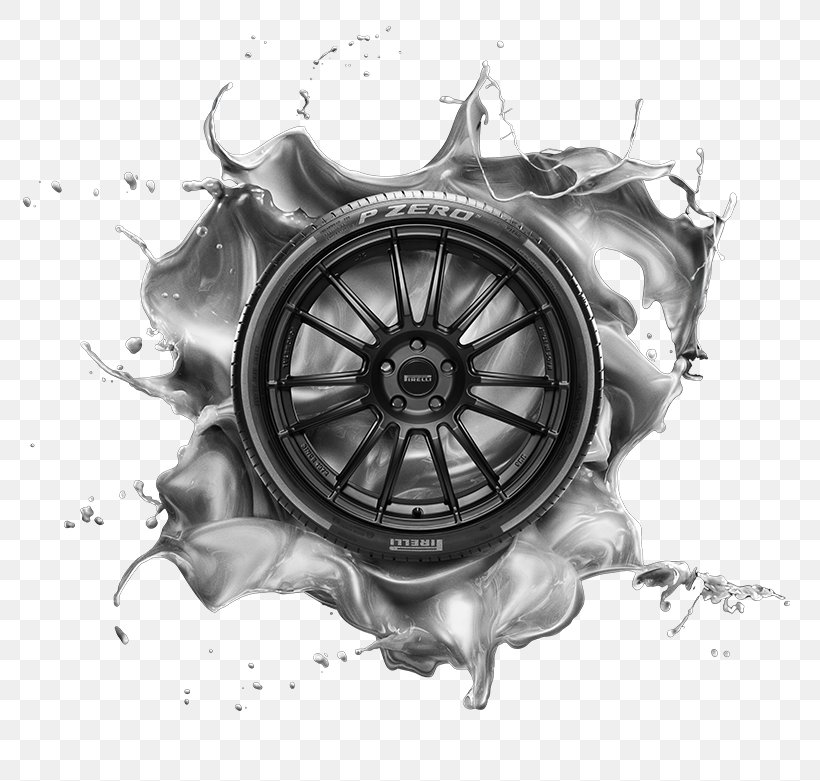 Tire Car Rim Pirelli Vehicle, PNG, 774x781px, Tire, Auto Part, Automotive Tire, Bicycle Tires, Black And White Download Free