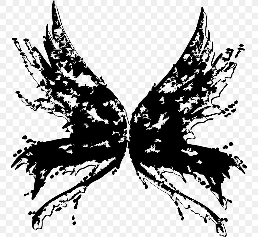 Line Art Silhouette Clip Art, PNG, 753x754px, Line Art, Bird, Black And White, Butterfly, Character Download Free
