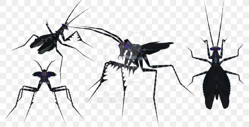 Mosquito Carnivores 2 Insect Mod DB, PNG, 1024x522px, Mosquito, Arachnid, Arthropod, Artwork, Black And White Download Free