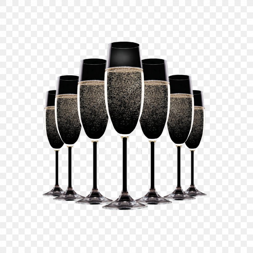 Champagne New Year's Eve, PNG, 1559x1559px, Champagne, Black And White, Champagne Stemware, Drinkware, Glass Download Free
