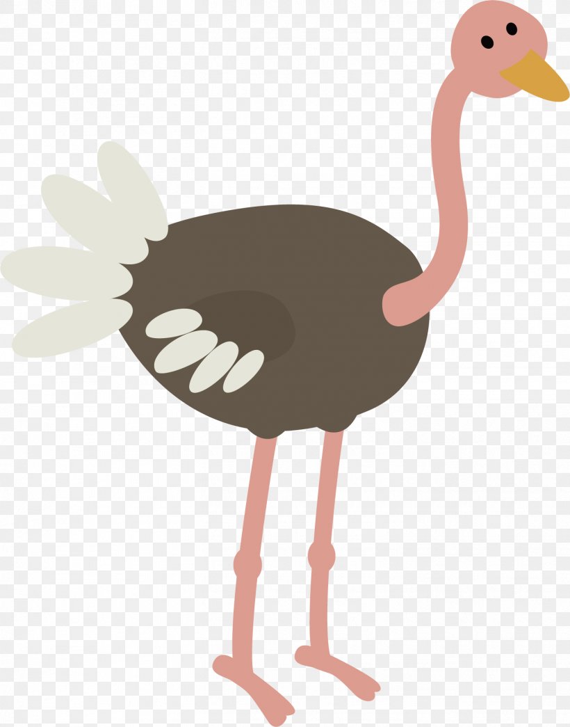Common Ostrich Bird Animal Illustration, PNG, 1452x1851px, Common Ostrich, Animal, Beak, Bird, Cartoon Download Free
