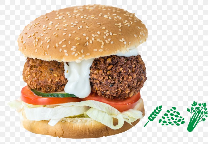 Falafel Cheeseburger Veggie Burger Fast Food Slider, PNG, 1000x695px, Falafel, American Food, Breakfast Sandwich, Buffalo Burger, Cheeseburger Download Free