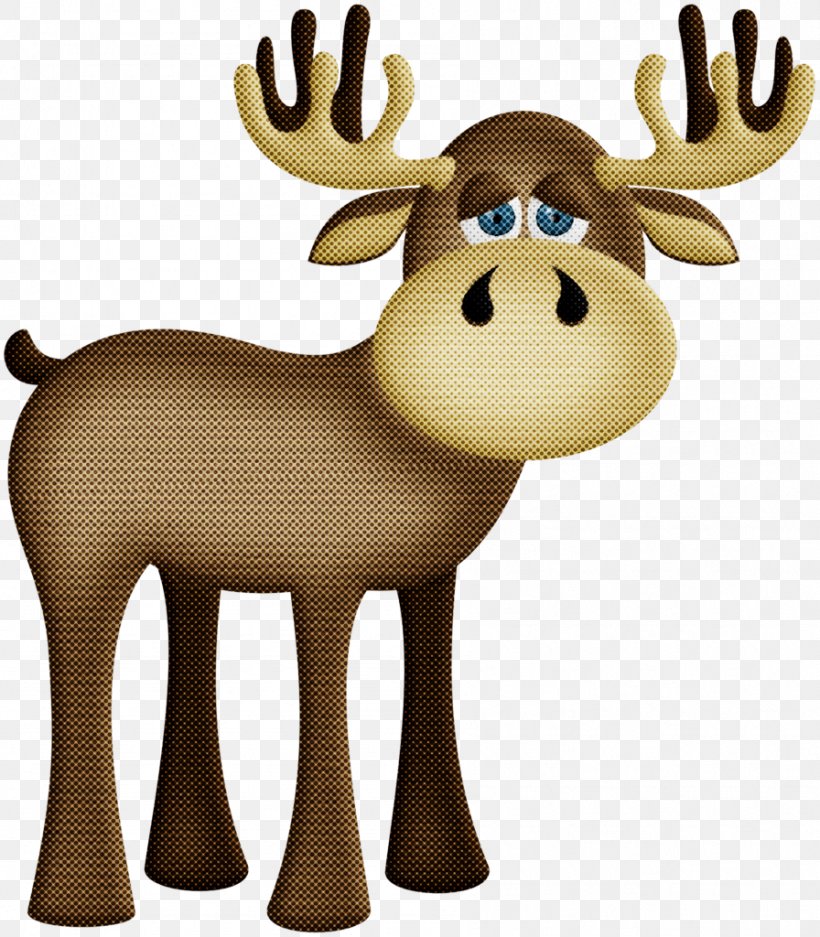 Reindeer, PNG, 896x1024px, Moose, Animal Figure, Antler, Cartoon, Deer Download Free