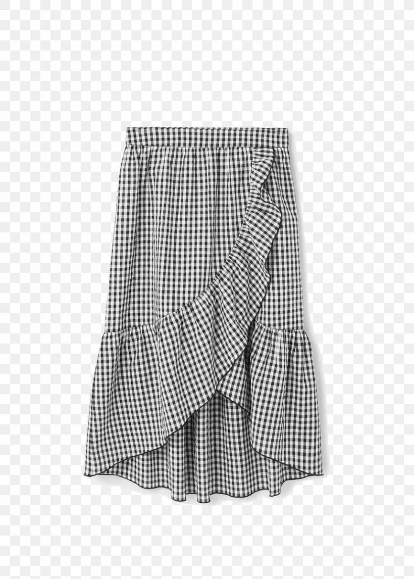 Skirt Mango Gingham Clothing Ruffle, PNG, 858x1200px, Skirt, Active Shorts, Clothing, Cotton, Dress Download Free