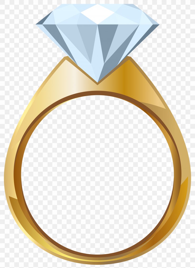 Wedding Ring Gold Engagement Ring Clip Art, PNG
