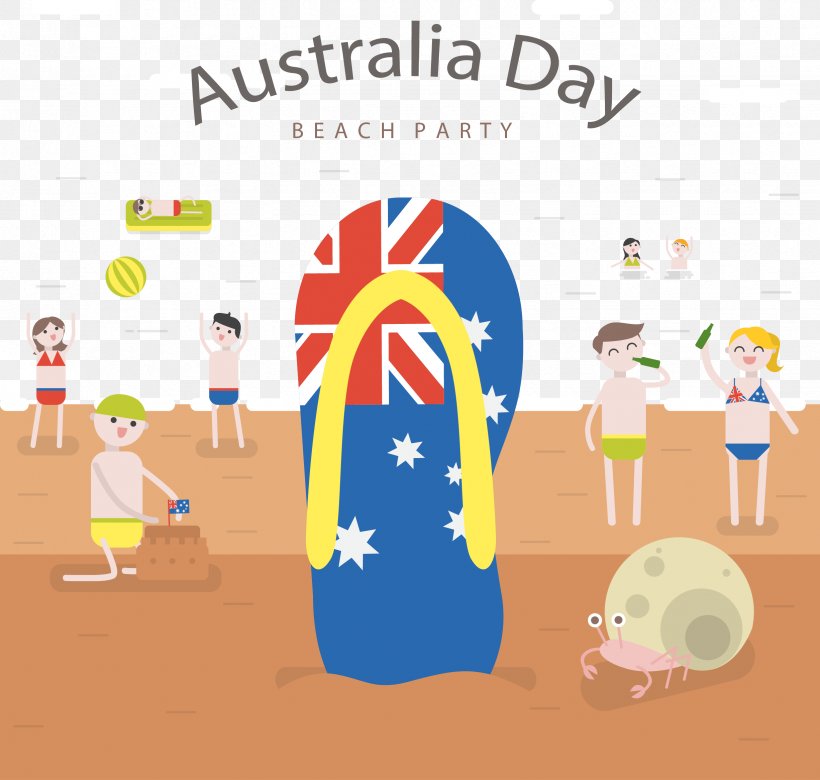 Australia Beach Vecteur, PNG, 2452x2333px, Australia, Area, Australia Day, Beach, Diagram Download Free
