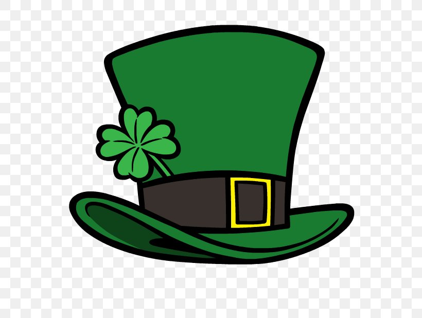 Hat Leprechaun Four-leaf Clover Clip Art, PNG, 618x618px, Hat, Artwork, Drawing, Fictional Character, Flowering Plant Download Free