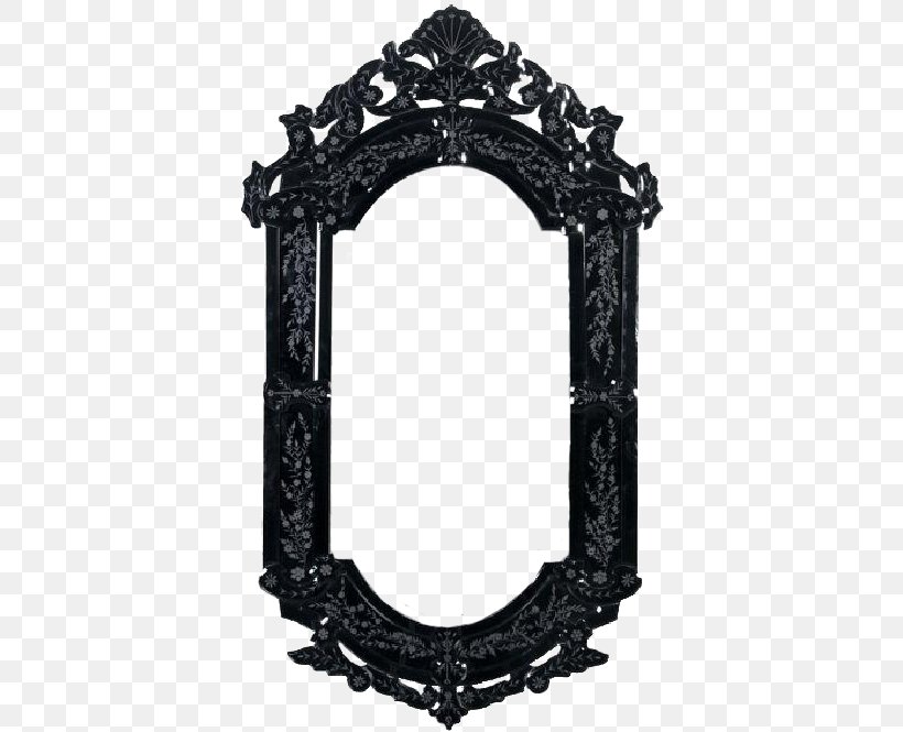 Mirror Gothic Architecture Interior Design Services Picture Frame, PNG, 694x665px, Mirror, Arch, Black And White, Distressing, Furniture Download Free