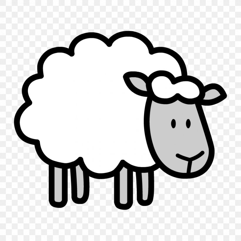 Sheep Drawing Image Clip Art, PNG, 880x880px, Sheep, Area, Black And White, Drawing, Line Art Download Free