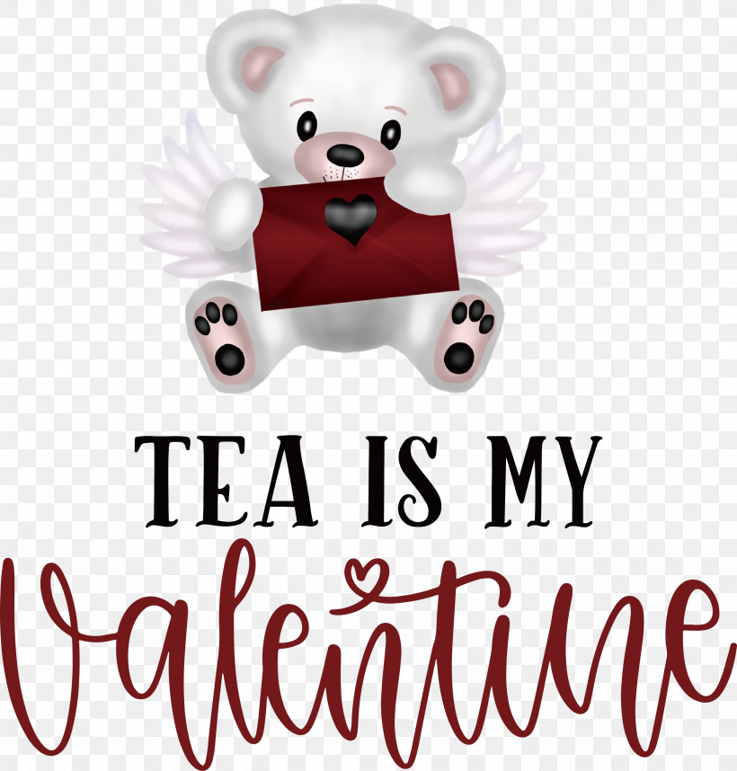 Tea Is My Valentine Valentines Day Valentines Day Quote, PNG, 2865x3000px, Valentines Day, Bears, Biology, Character, Christmas Day Download Free