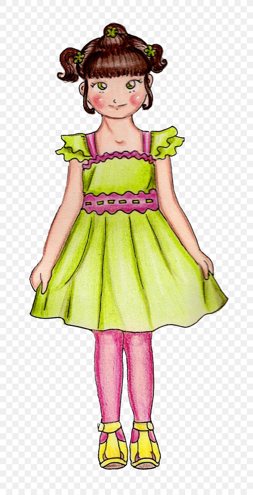 Toddler Dress Fairy Green, PNG, 674x1600px, Watercolor, Cartoon, Flower, Frame, Heart Download Free