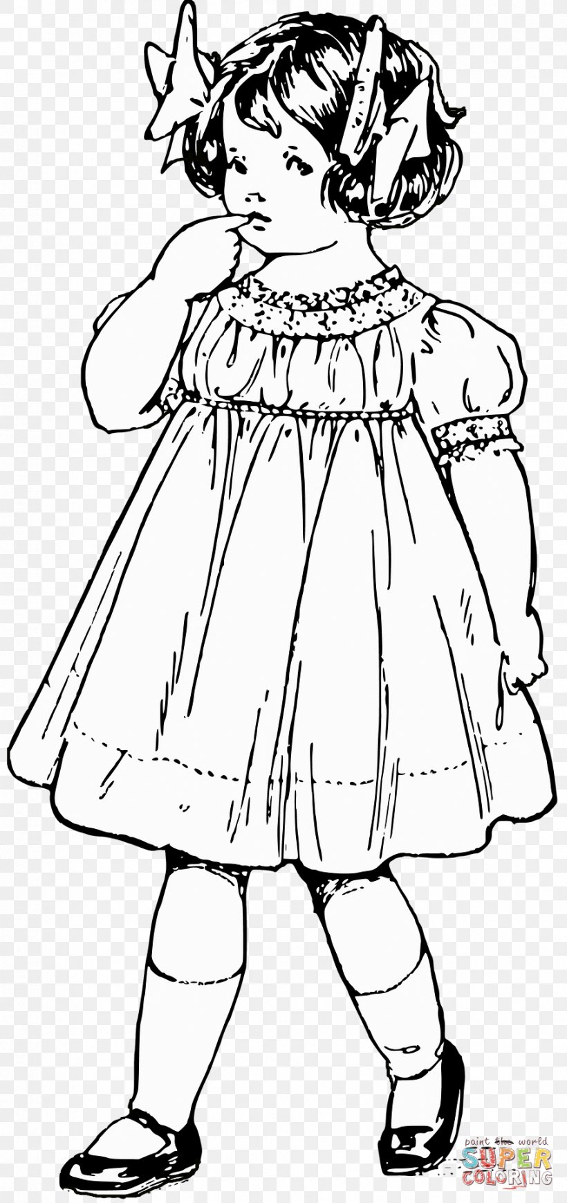 Black And White Line Art Woman Dress Drawing, PNG, 906x1920px, Black And White, Art, Artwork, Black, Cartoon Download Free
