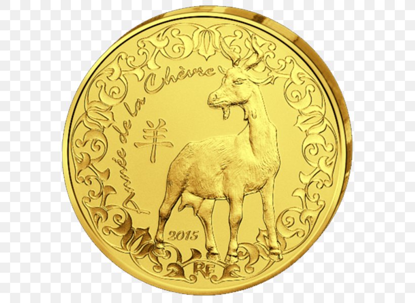 Coin Deer Gold Brass Euro, PNG, 600x600px, Coin, Brass, Currency, Deer, Euro Download Free