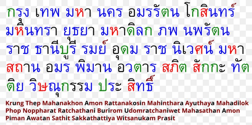 thai language written