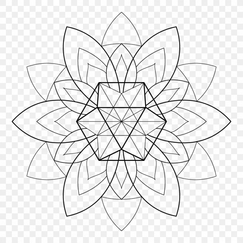 Floral Design Drawing Monochrome White Symmetry, PNG, 1000x1000px, Floral Design, Area, Artwork, Black And White, Drawing Download Free