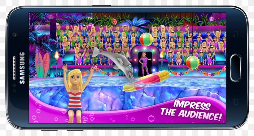 My Dolphin Show Android Amazon Appstore Video Game, PNG, 1269x682px, My Dolphin Show, Amazon Appstore, Android, App Store, Display Device Download Free