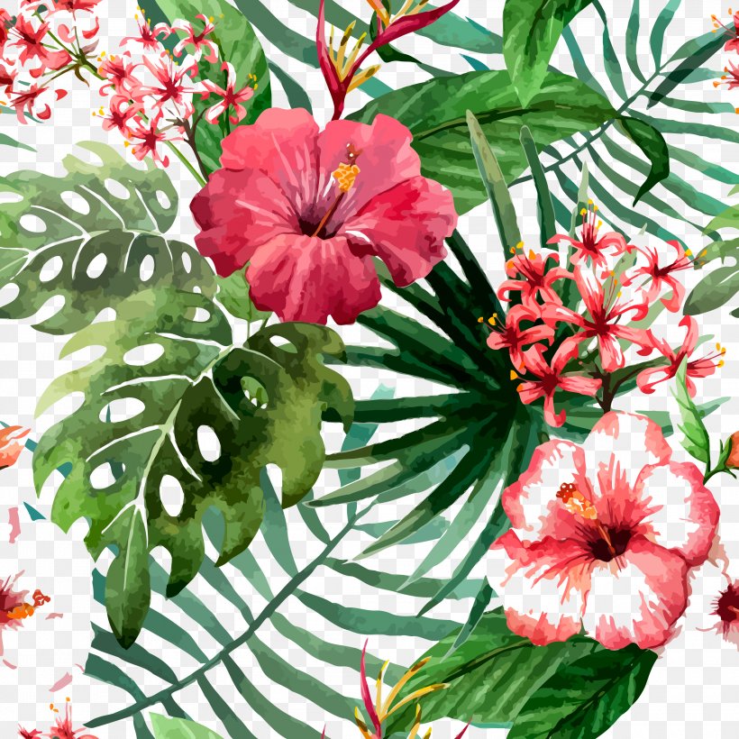 Flower Drawing Tropics Stock Photography, PNG, 3000x3000px, Hawaii, Annual Plant, Art, Canvas Print, Cut Flowers Download Free