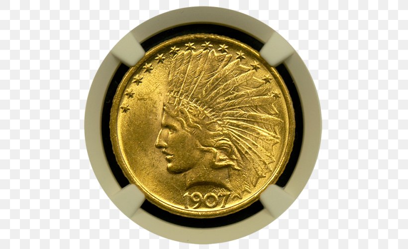 Gold Coin Gold Coin Indian Head Gold Pieces Coin Collecting, PNG, 500x500px, Coin, American Gold Eagle, Brass, Bullion, Bullion Coin Download Free