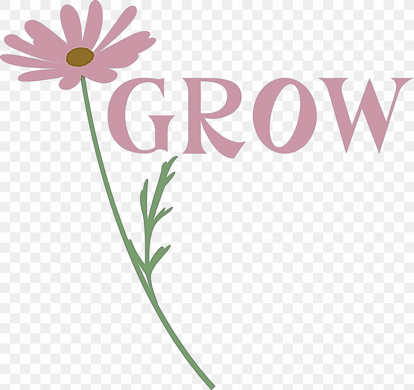 GROW Flower, PNG, 3000x2827px, Grow, Biology, Common Daisy, Daisy Family, Floral Design Download Free