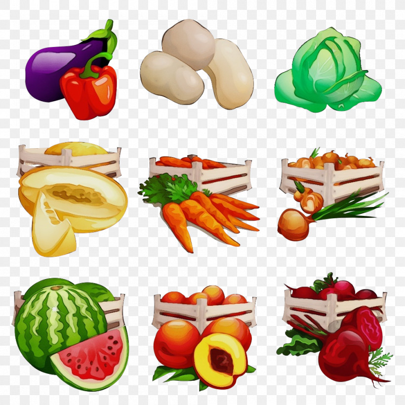 Natural Food Vegetable Food Group Superfood Finger Food, PNG, 1000x1000px, Watercolor, Finger Food, Food Group, Fruit, Garnish Download Free