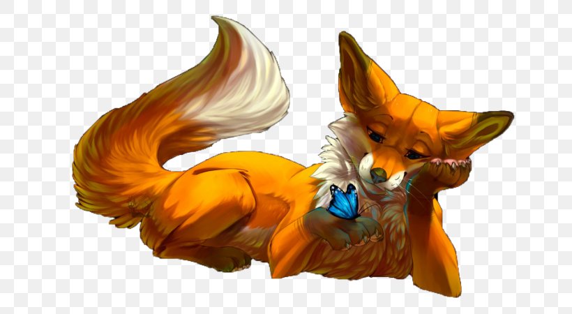 Red Fox Animal Sticker Illustration, PNG, 700x450px, Watercolor, Cartoon, Flower, Frame, Heart Download Free