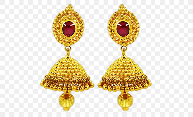 Battulaal Prayag Narayan Jewellers Ruby Earring Jewellery Gold, PNG, 500x500px, Ruby, Body Jewellery, Body Jewelry, Carat, Earring Download Free