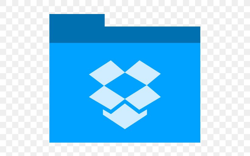 Blue Square Angle Symmetry, PNG, 512x512px, Dropbox, Area, Blue, Brand, Cloud Storage Download Free