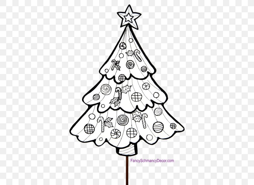 Christmas Tree Christmas Day Christmas Ornament The Round Top Collection, PNG, 600x600px, Christmas Tree, Area, Artist, Black And White, Branch Download Free
