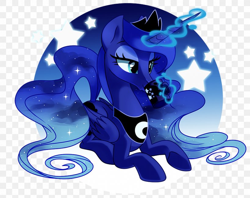 Princess Luna Pony BronyCon Princess Twilight Sparkle, PNG, 872x692px, Princess Luna, Art, Blue, Bronycon, Cobalt Blue Download Free