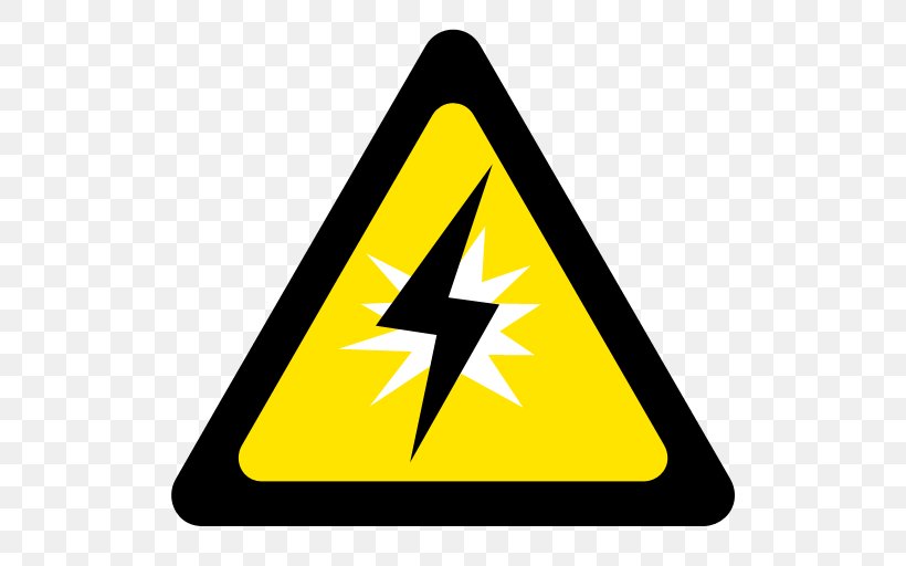 Electrical Injury Warning Sign Hazard Symbol Safety, PNG, 512x512px, Electrical Injury, Electricity, Fuse, Hazard, Hazard Symbol Download Free