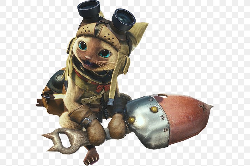 Monster Hunter: World Monster Hunter 4 Monster Hunter Diary: Poka Poka Airou Village Monster Hunter Generations, PNG, 584x544px, Monster Hunter World, Action Roleplaying Game, Capcom, Felyne, Figurine Download Free