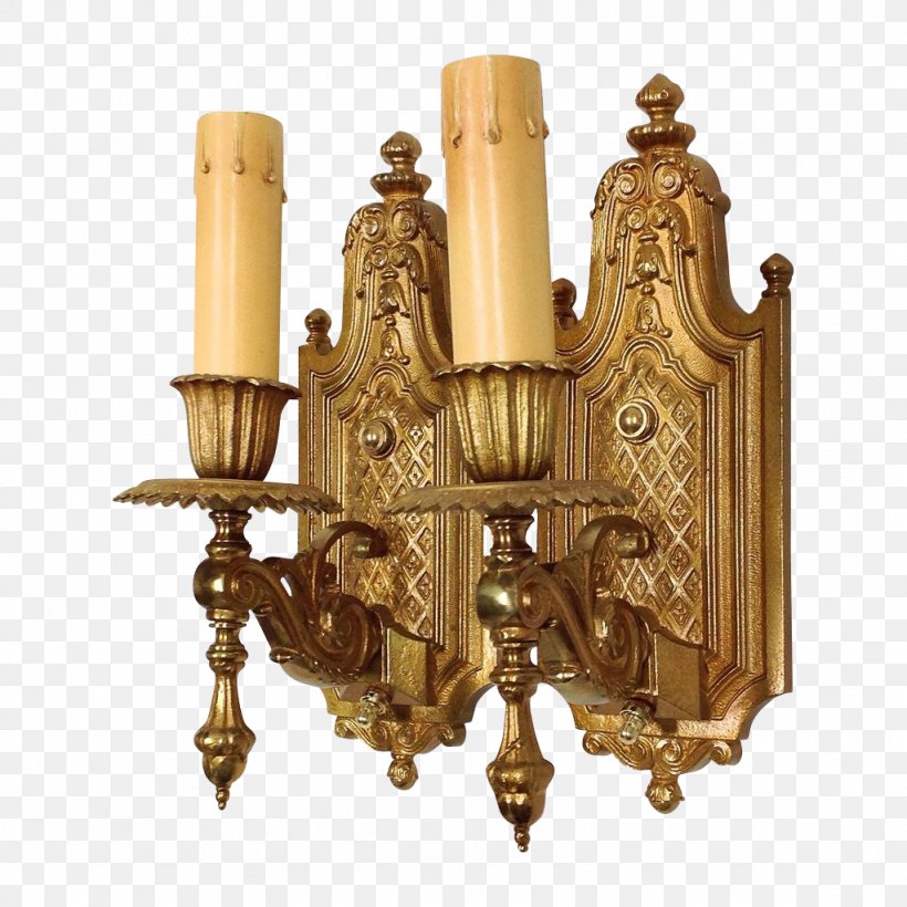 Chandelier Sconce Ruby Lane Candle Light Fixture, PNG, 1024x1024px, Chandelier, Antique, Brass, Candle, Ceiling Download Free