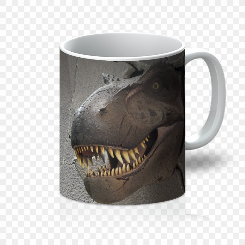 Mug Dinosaur Tyrannosaurus Rex Reptile Tool, PNG, 1200x1200px, Mug, Cup, Dinosaur, Dishwasher, Drinkware Download Free