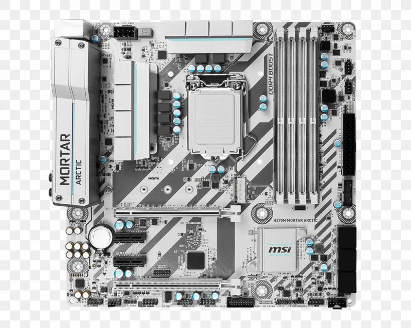 Socket AM4 Intel MSI X370 SLI PLUS MSI B350M MORTAR ARCTIC Motherboard, PNG, 1024x819px, Socket Am4, Atx, Computer Case, Computer Component, Computer Cooling Download Free