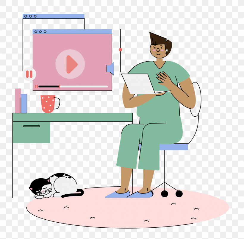 Work At Home Working, PNG, 2500x2450px, Work At Home, Behavior, Biology, Cartoon, Human Download Free