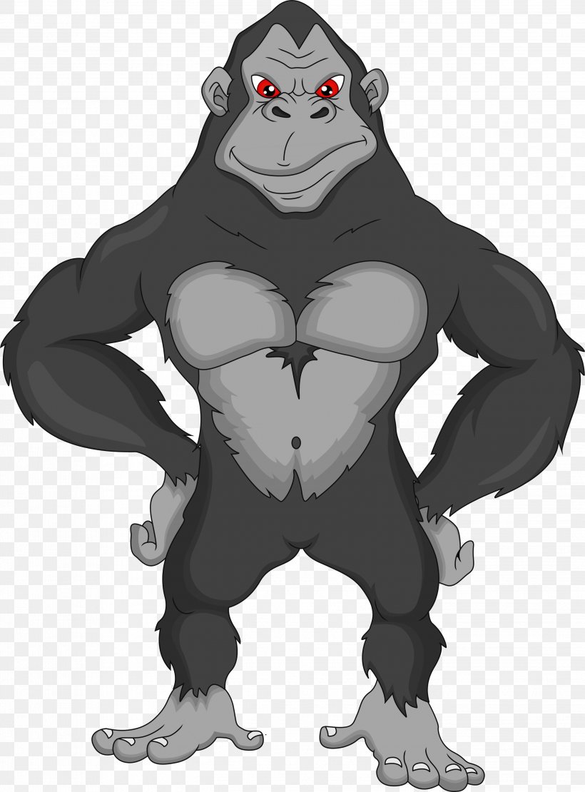 Gorilla King Kong Royalty-free Stock Photography, PNG, 2899x3925px, Gorilla, Art, Cartoon, Drawing, Fictional Character Download Free