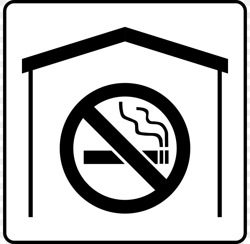 Smoking Ban Sign Clip Art, PNG, 800x800px, Smoking, Area, Black And White, Brand, Cigarette Download Free
