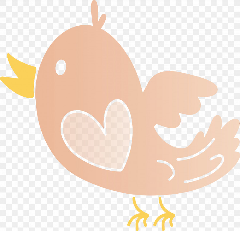 Cartoon Heart, PNG, 3000x2899px, Cute Bird, Cartoon, Cartoon Bird, Heart, Paint Download Free