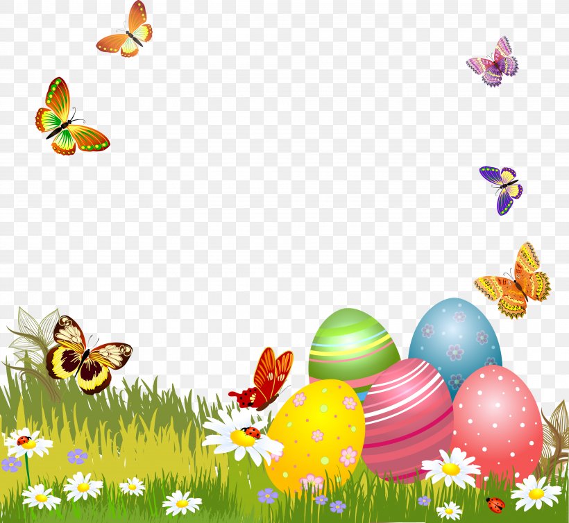 Easter Bunny Easter Egg Holiday Good Friday, PNG, 4030x3706px, Easter, Butterfly, Child, Christmas, Easter Bunny Download Free