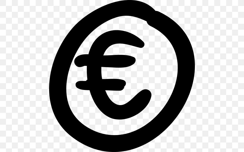 Euro Sign Currency Symbol Money, PNG, 512x512px, Euro Sign, Blackandwhite, Coin, Currency, Currency Symbol Download Free
