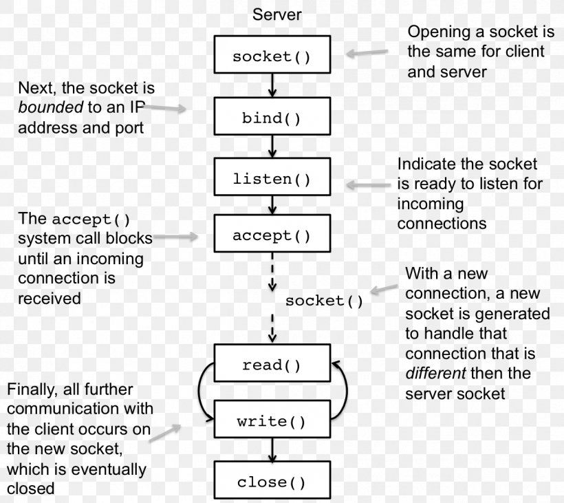 Network Socket Unix Domain Socket Computer Servers File Descriptor Transmission Control Protocol, PNG, 1261x1125px, Network Socket, Area, Black And White, Brand, Client Download Free
