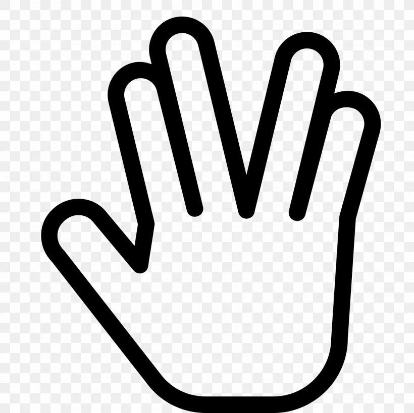 Spock Vulcan Salute Star Trek Clip Art, PNG, 1600x1600px, Spock, Area, Black And White, Finger, Gesture Download Free