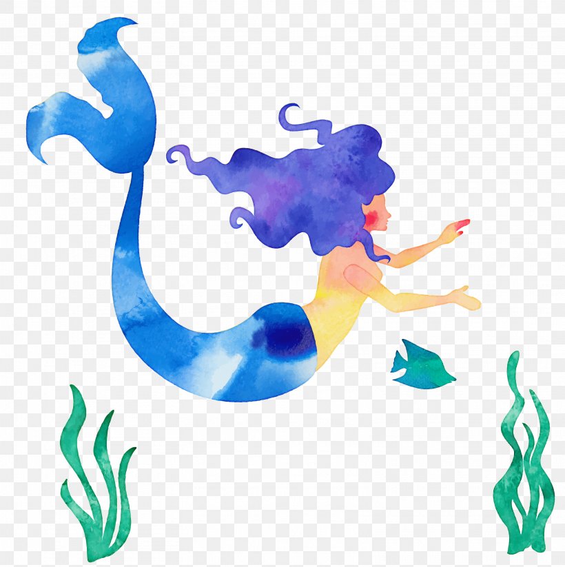 The Little Mermaid Cartoon Illustration, PNG, 3137x3150px, Little Mermaid, Blue, Cartoon, Comics, Fairy Tale Download Free