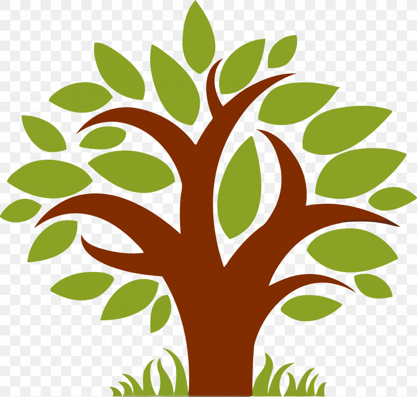 Tree Leaf Green Plant Woody Plant, PNG, 3000x2858px, Tu Bishvat Tree, Abstract Tree, Branch, Cartoon Tree, Green Download Free