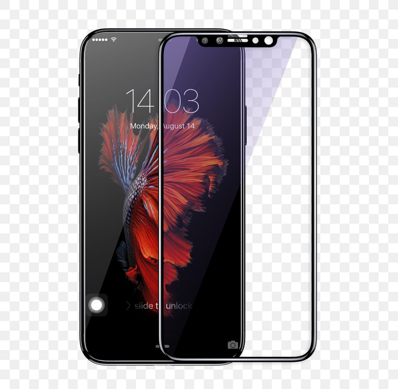 IPhone X IPhone 6S Apple IPhone 7 Plus Screen Protectors Tempered Glass, PNG, 800x800px, Iphone X, Apple, Apple Iphone 7 Plus, Communication Device, Computer Monitors Download Free