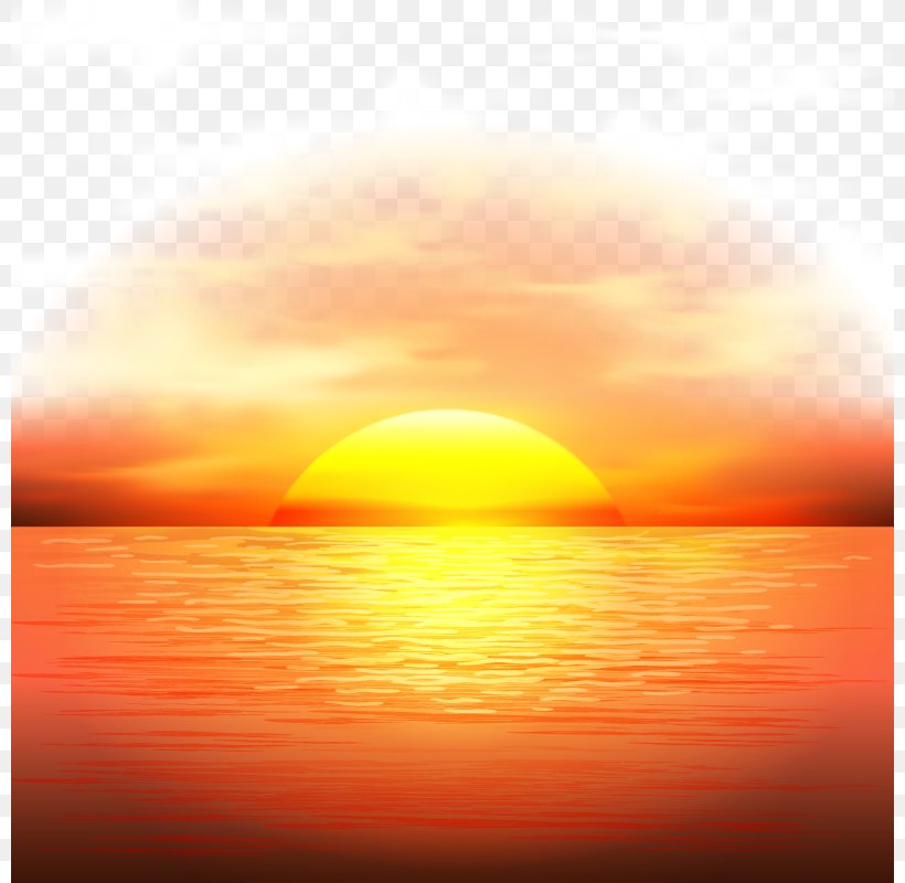 Sunset Adobe Illustrator, PNG, 800x800px, Horizon, Afterglow, Atmosphere, Calm, Dawn Download Free