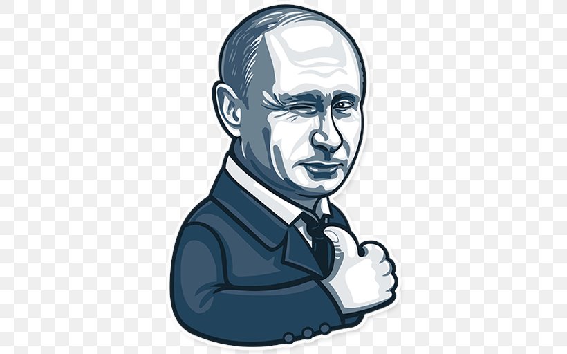 Vladimir Putin Russian Presidential Election, 2018 Sticker PutinTeam, PNG, 512x512px, Vladimir Putin, Art, Cartoon, Communication, Dmitry Medvedev Download Free
