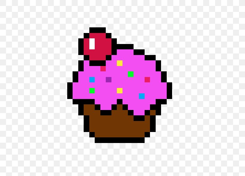 Cupcake Muffin Pixel Art Bead, PNG, 592x592px, Cupcake, Art, Bead, Birthday Cake, Crossstitch Download Free