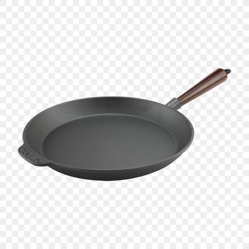 Frying Pan Non-stick Surface Cast Iron Olla Handle, PNG, 1000x1000px, Frying Pan, Aluminium, Cast Iron, Cooking, Cooking Ranges Download Free
